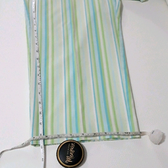 TALBOTS Striped Stretch Flat Front Straight Leg Pants - Picture 5 of 9